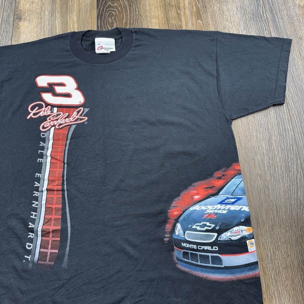 Vintage Dale Earnhardt Shirt Mens XL Black The Intimidator Nascar Racing 90s Tee
